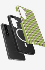 Samsung Galaxy S26 FE Tough Case – Matcha Lines - View 2