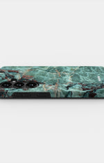 Samsung Galaxy A27 Tough Case – Green Marble - View 3