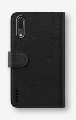 Huawei P20 Lite Wallet Case - Cranberry Stripe - View 4