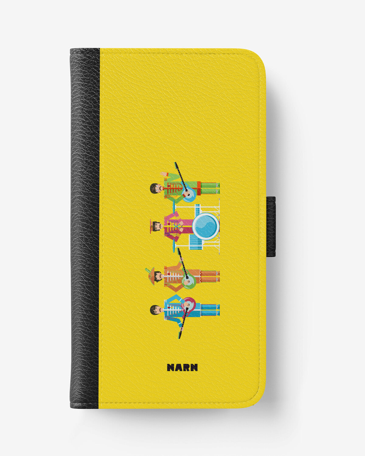 Doro 8050 Wallet Case - Beatles Yellow - View 1