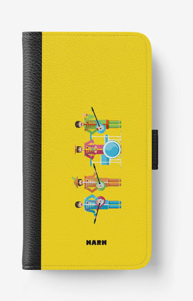 Doro 8050 Wallet Case - Beatles Yellow - View 1
