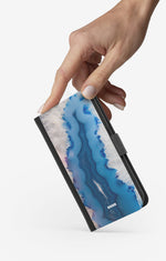 Doro 8050 Wallet Case - Blue Agate - View 2
