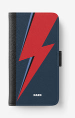 Doro 8050 Wallet Case - Blue Bowie - View 1