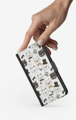 Doro 8050 Wallet Case - Cartoon Cats - View 2