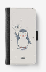 Doro 8050 Wallet Case - Cute Penguin - View 1