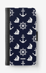 Doro 8050 Wallet Case - Deep Blue Voyage - View 1