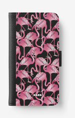 Doro 8050 Wallet Case - Flamingos - View 1