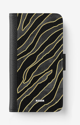 Doro 8050 Wallet Case - Golden Zebra - View 1