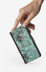 Doro 8050 Wallet Case - Green Marble - View 2