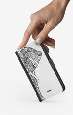 Doro 8050 Wallet Case - Mandala Elephant - View 2