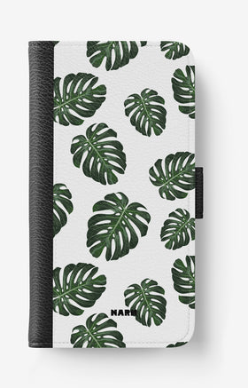 Doro 8050 Wallet Case - Monstera Pattern - View 1