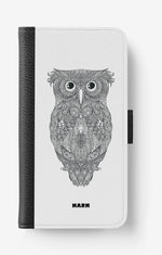 Doro 8050 Wallet Case - Owl - View 1
