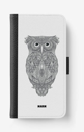 Doro 8050 Wallet Case - Owl - View 1