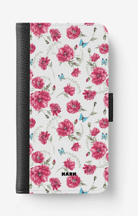 Doro 8050 Wallet Case - Poppies in Bloom - View 1