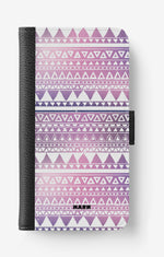 Doro 8050 Wallet Case - Purple Aztec - View 1