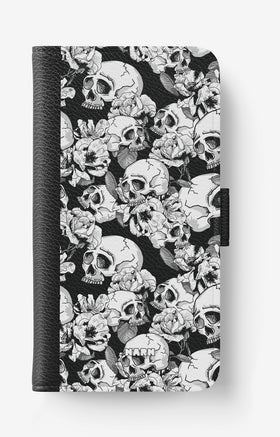 Doro 8050 Wallet Case - Skull Garden - View 1