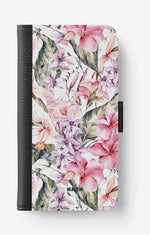 Doro 8050 Wallet Case - Watercolor Flowers - View 1