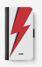 Doro 8050 Wallet Case - White Bowie  - View 1