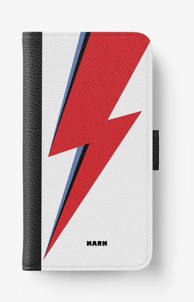 Doro 8050 Wallet Case - White Bowie  - View 1