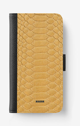 Doro 8050 Wallet Case - Yellow Snake - View 1