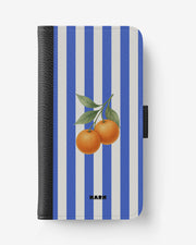 Doro 8050 Wallet Case - Orange Stripes - View 1