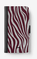 Doro 8110 / 8210 Wallet Case - Velvet Zebra - View 1