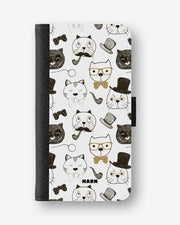 Google Pixel 10 Pro Wallet Case - Cartoon Cats - View 1
