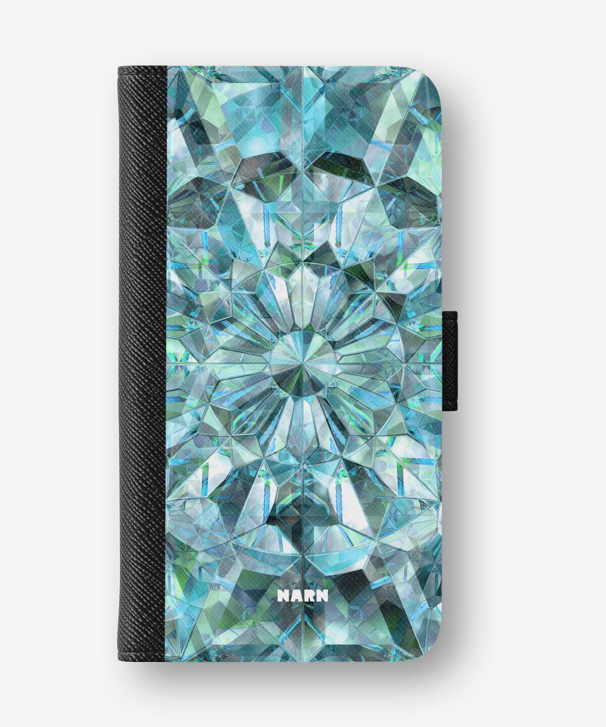 Google Pixel 10 Pro Wallet Case - Green Crystals - View 1