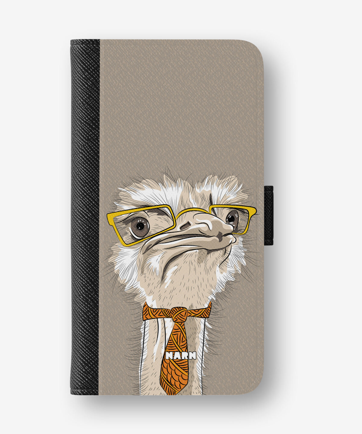Google Pixel 10 Pro Wallet Case - Hipster Ostrich - View 1