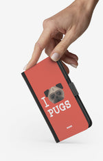 Google Pixel 10 Pro Wallet Case - I Love Pugs - View 2
