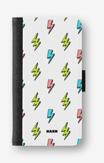 Google Pixel 10 Pro Wallet Case - Lightning Bolts - View 1