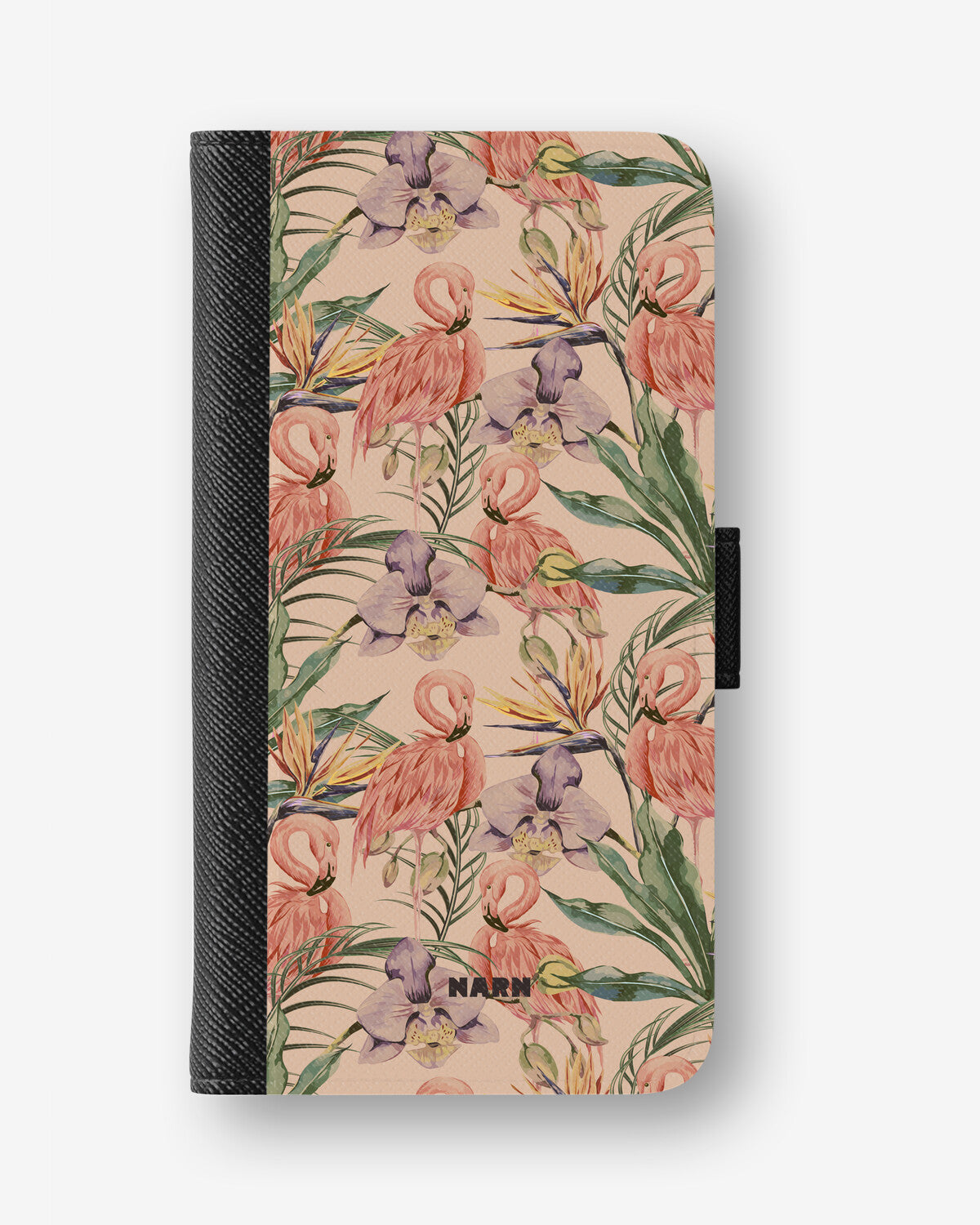 Google Pixel 10 Pro XL Wallet Case - Flamingos & Flowers - View 1