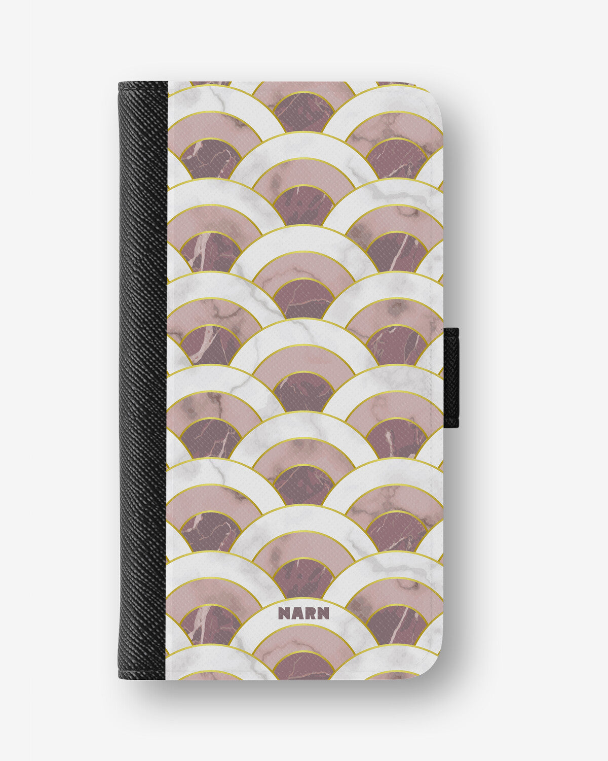 Google Pixel 10 Pro XL Wallet Case - Pink Marble Waves - View 1