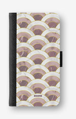 Google Pixel 10 Pro XL Wallet Case - Pink Marble Waves - View 1