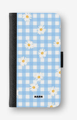 Google Pixel 10a Wallet Case - Blue Daisies - View 1