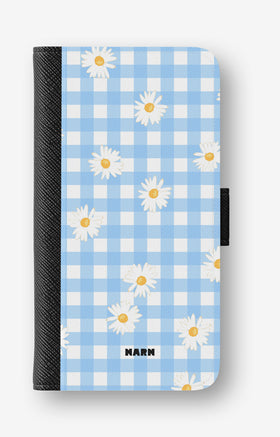 Google Pixel 10a Wallet Case - Blue Daisies - View 1