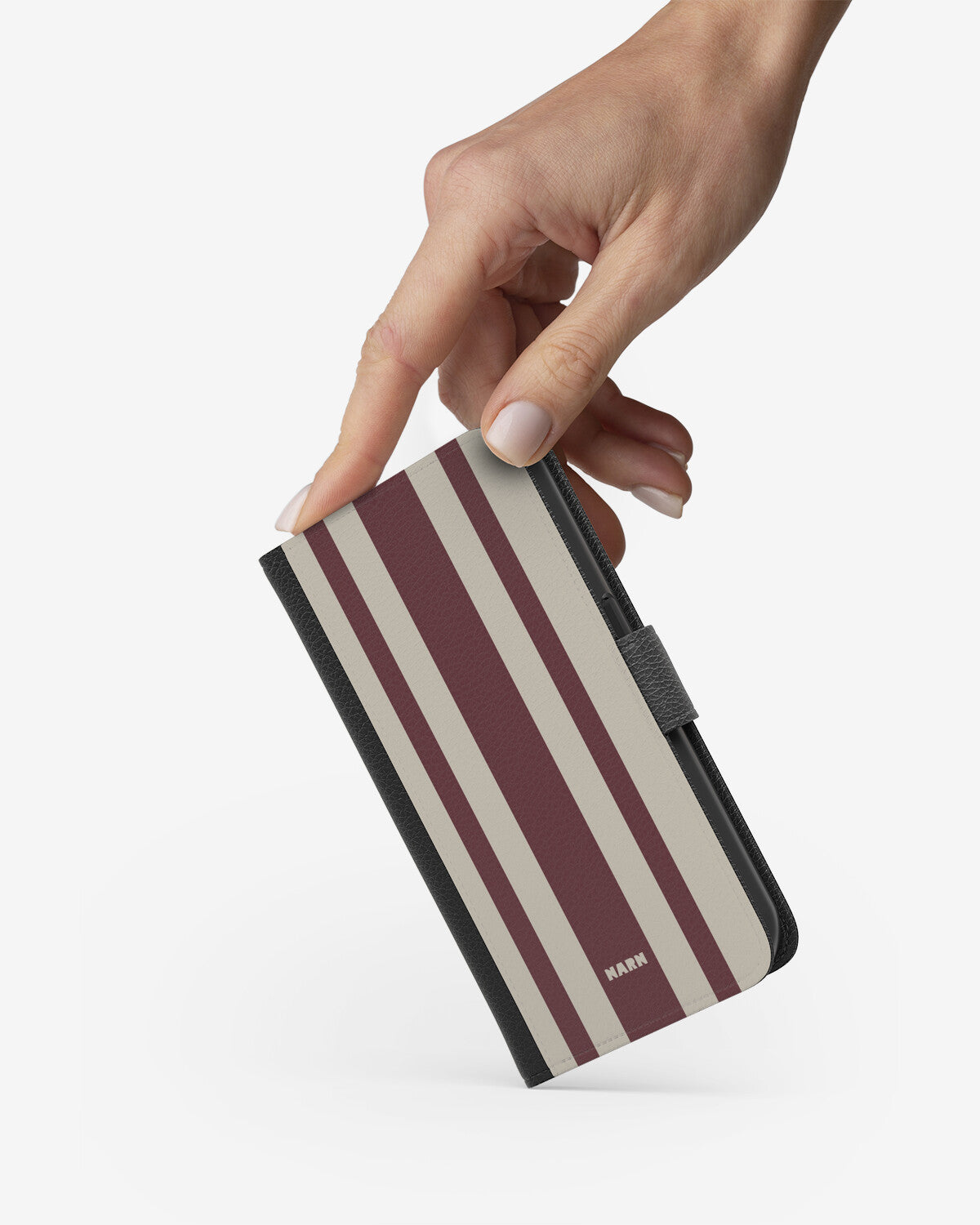 Google Pixel 10a Wallet Case - Bordeaux Stripe - View 2
