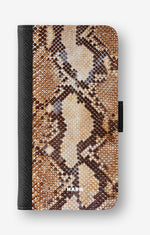 Google Pixel 10a Wallet Case - Brown Snakeskin - View 1