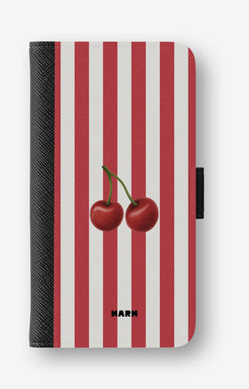 Google Pixel 10a Wallet Case - Cherry Stripes - View 1