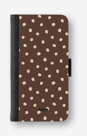 Google Pixel 10a Wallet Case - Choco Dots - View 1
