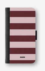Google Pixel 10a Wallet Case - Cranberry Stripe - View 1