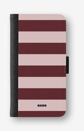 Google Pixel 10a Wallet Case - Cranberry Stripe - View 1