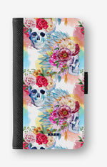 Google Pixel 10a Wallet Case - Flowered Skulls - View 1