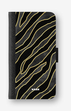 Google Pixel 10a Wallet Case - Golden Zebra - View 1