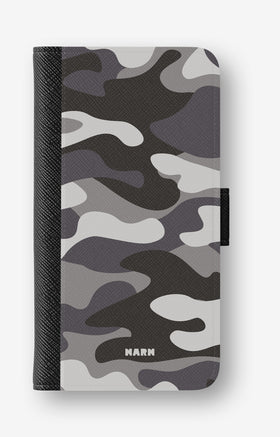 Google Pixel 10a Wallet Case - Grey Camo - View 1