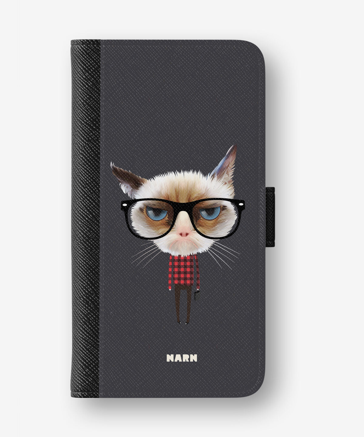 Google Pixel 10a Wallet Case - Hipster Cat - View 1