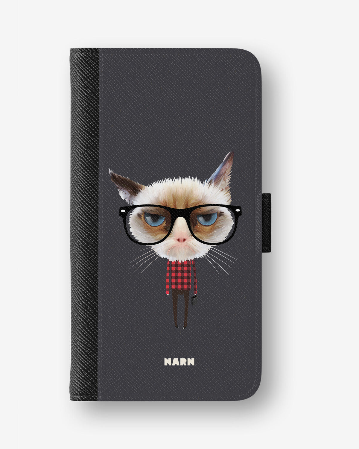 Google Pixel 10a Wallet Case - Hipster Cat - View 1