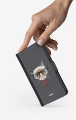 Google Pixel 10a Wallet Case - Hipster Cat - View 2