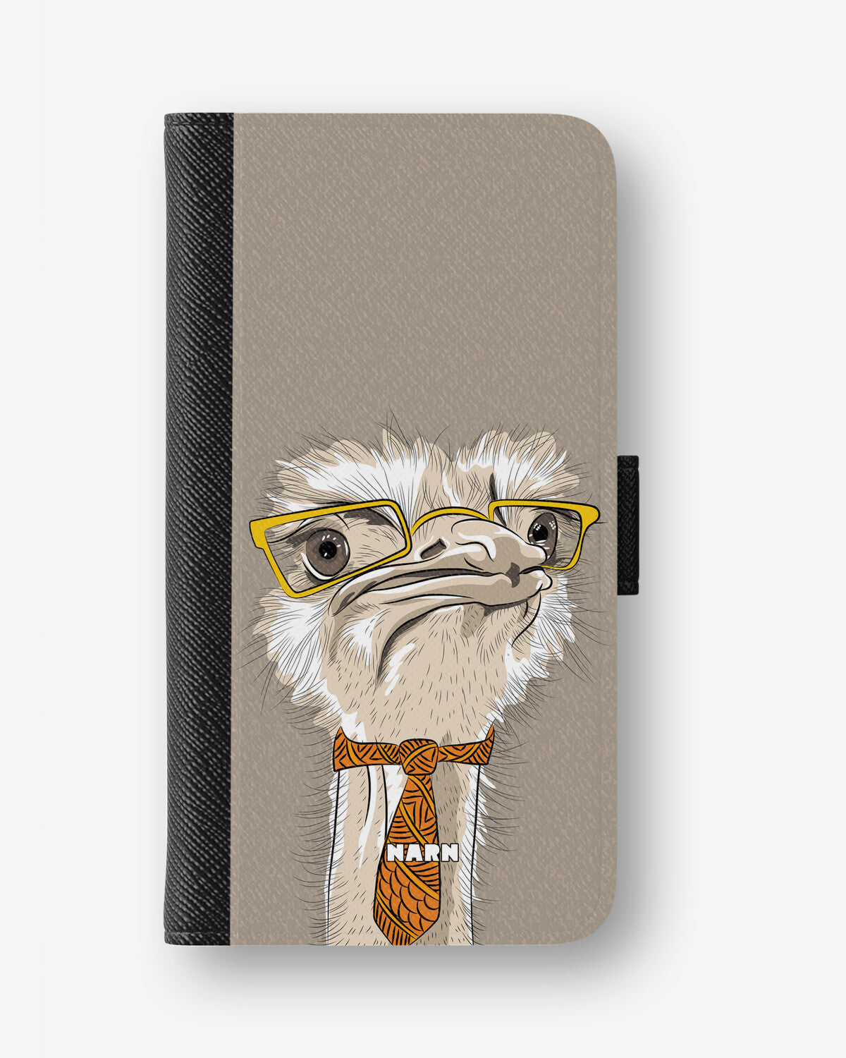 Google Pixel 10a Wallet Case - Hipster Ostrich - View 1