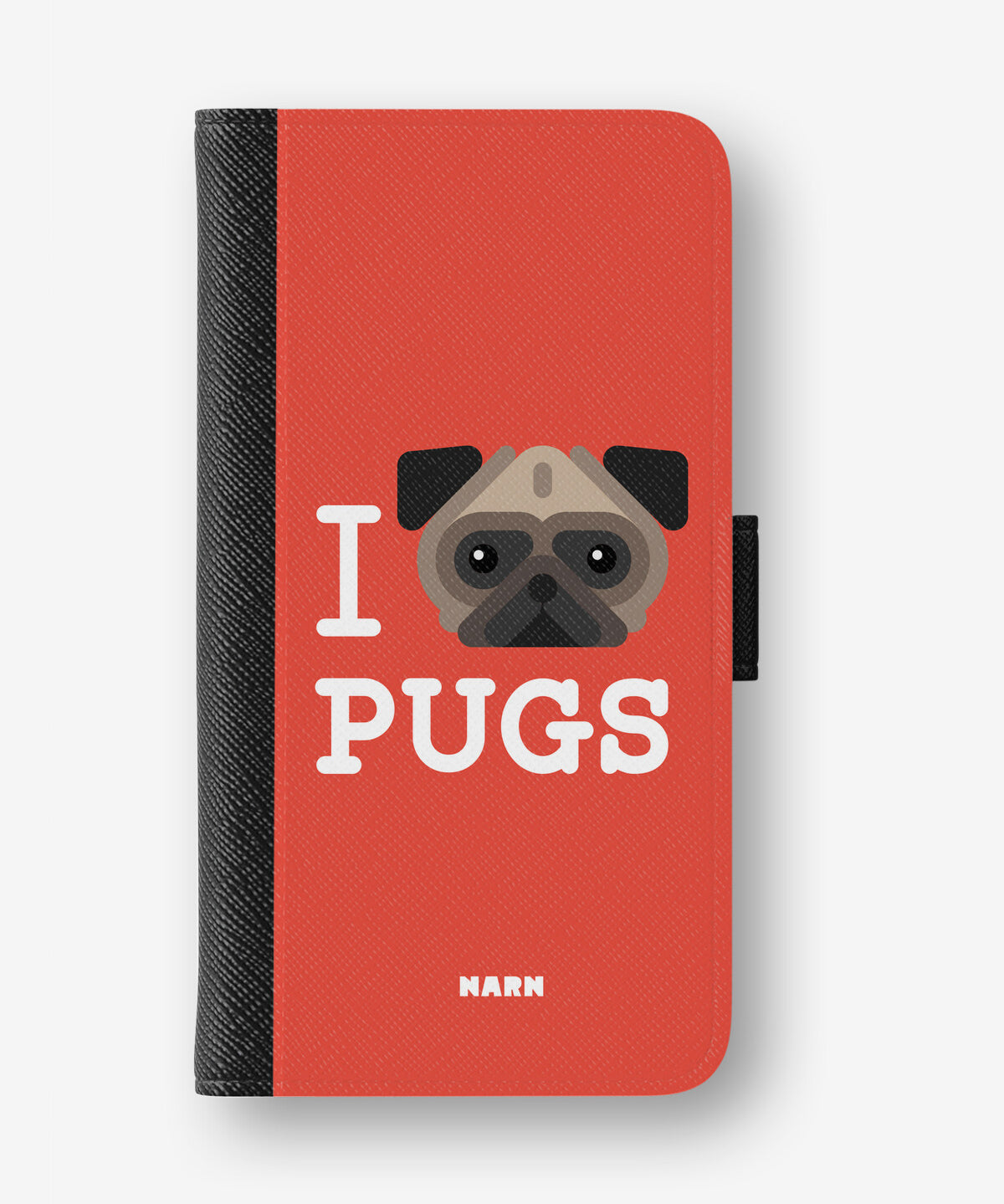Google Pixel 10a Wallet Case - I Love Pugs - View 1